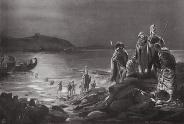 Retour des oligarques à Samos (lithographie)