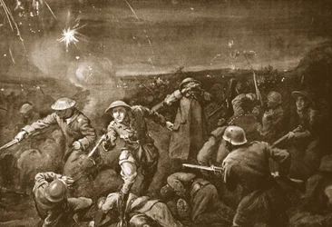 Le capitaine temporaire A.C.T. White menant une contre-attaque et chassant l
