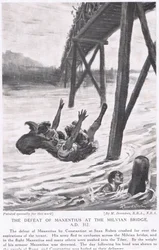 La défaite de Maxence au pont Milvius en 312 après J.-C.