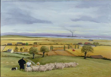 Éleveur de moutons, île de Sheppey