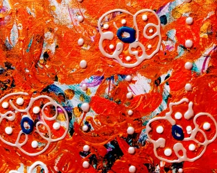 Die Harmonie auf dem Blumenfeld.
