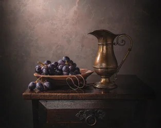 Raisins classiques et pichet