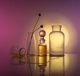 Bouteilles en verre lumineuses