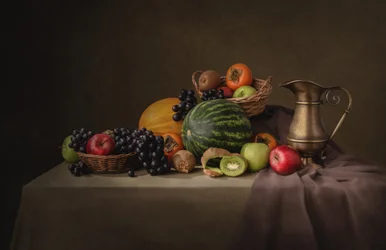 Nature morte à la récolte abondante