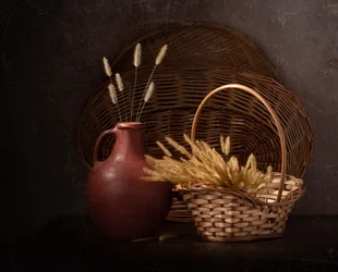 Nature morte « Récolte rustique »