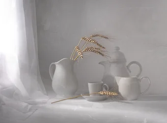 Nature morte au blé blanc