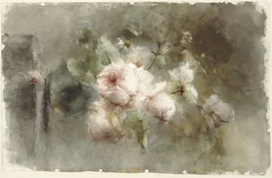 Un vase avec des roses