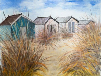 Cabanes de plage, Cornouailles, 2022
