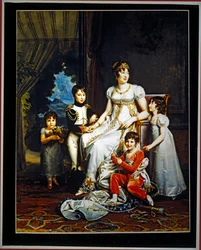 Reine Caroline Murat et ses quatre enfants