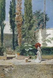 Jardin de la maison des Fortuny, 1872