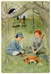 "It seemed scarcely bearable to leave such delightfulness" de The Secret Garden par Frances Hodgson Burnett (1849-1924)