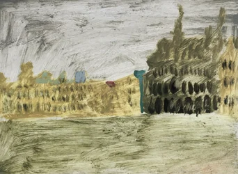 Paysage jaune d