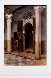 Coin de cour mauresque, vers 1870-71