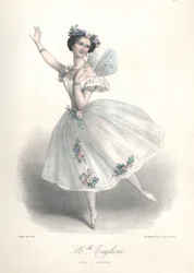Danseuse de ballet italienne Marie Taglioni dans le ballet de son père Filippo Taglioni Le Sylphide à l