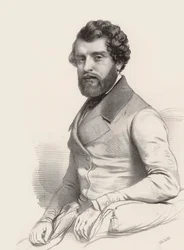 Portrait du compositeur Federico Ricci 1809-1877, 1844