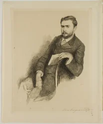 Portrait du critique Gustave Geffroy