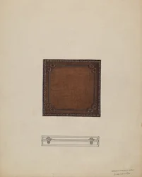 Étui à médaille en cuir, 1936