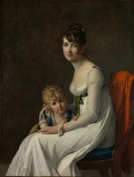 Madame Philippe Panon Desbassayns de Richemont... et son fils, Eugène 1800-1859, 1802