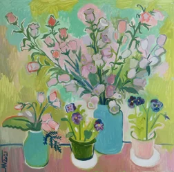 Nature morte fleurie et colorée