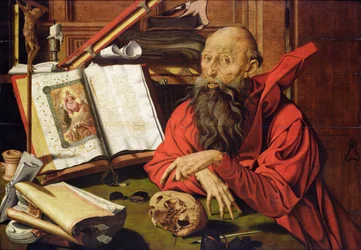 Saint Jérôme en méditation