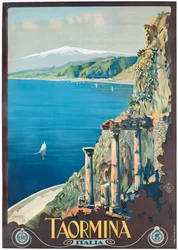 Affiche publicitaire pour Taormina, c.1927