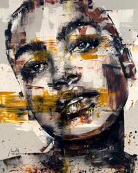 Infatuation, 2023 (acrylique et huile sur toile inversée)