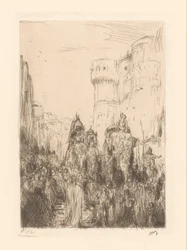 Défilé avec des éléphants