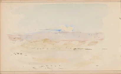 Paysage désertique avec montagnes
