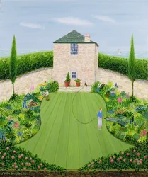 Jardin au bord de la mer