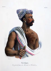 Chef de la caste à Pondichéry, Inde
