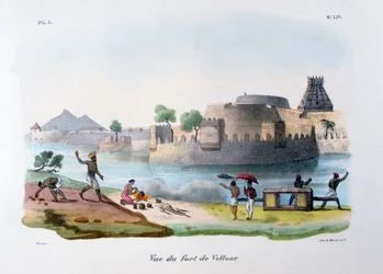 Le Fort de Vellour Vellore, Inde, 1828
