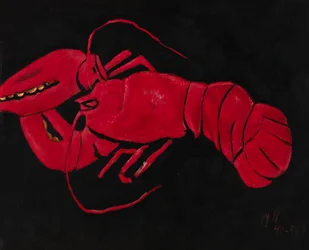 Homard sur fond noir, 1940-1941.