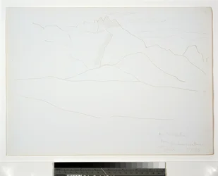 Paysage de montagne avec nuages