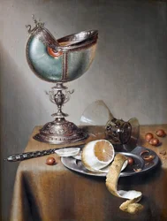 Nature morte avec coupe de nautile