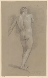 Nu masculin debout, vu de dos (2e prix 1766)