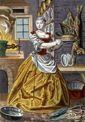 Un cuisinier, vers 1750