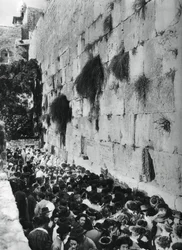 Mur occidental du Mont du Temple, Jérusalem, 1937