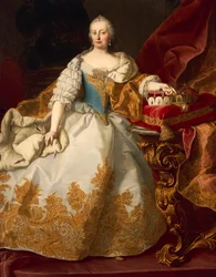 Autriche, Vienne, portrait de Marie-Thérèse de Habsbourg, impératrice du Saint-Empire romain