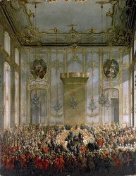Banquet de cour dans la grande antichambre du palais de la Hofburg, Vienne