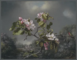 Fleurs de pommier et colibri, 1871