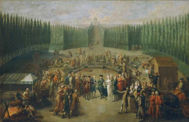 La pose de la première pierre du temple Concordia à Laxenbourg
