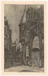 Vue de rue avec l