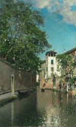 Canal à Venise, vers 1880
