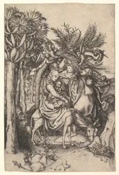 Repos pendant la fuite en Égypte, vers 1435-1491