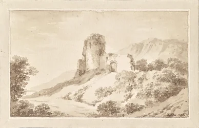 Paysage avec ruine