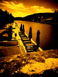 Près du vieux pont du Main à Wurtzbourg