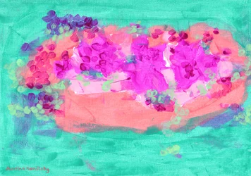Panier de fleurs avec des roses
