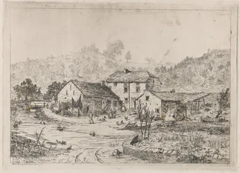 Ferme au bord de l