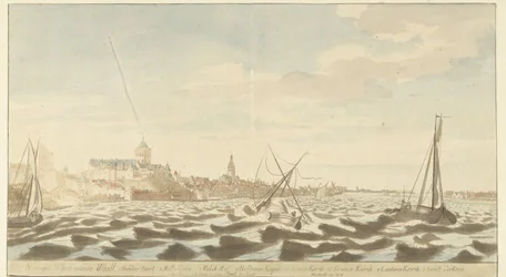 Vue de Nimègue depuis la Waal