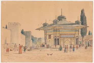 «Le puits à la porte du sérail. Constantinople»